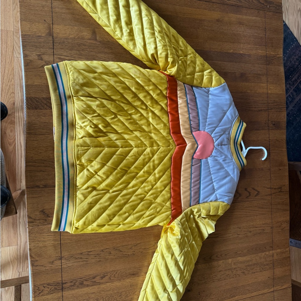 Colorful Quilted Bomber Jacket